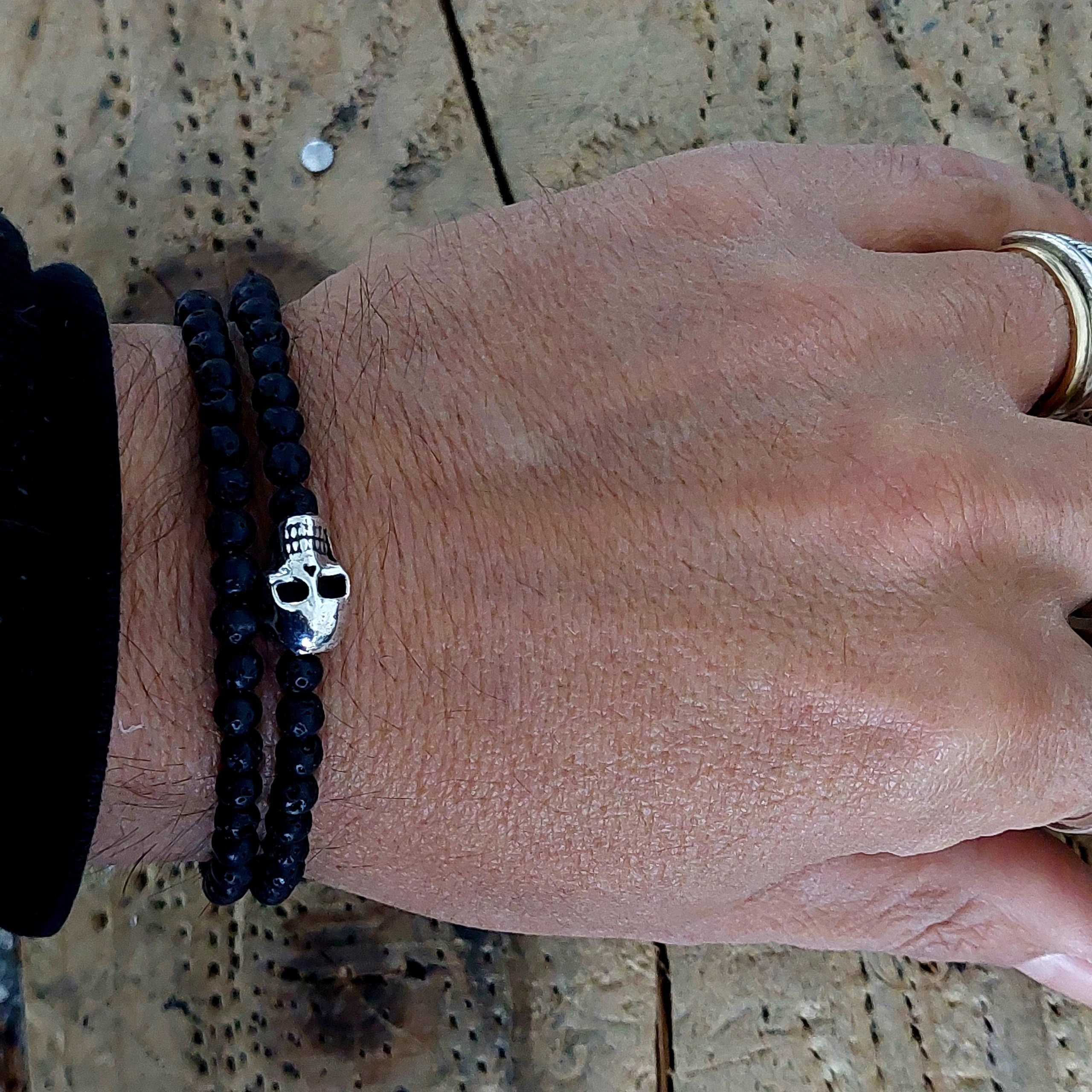 Bracelet Volcanic Skull