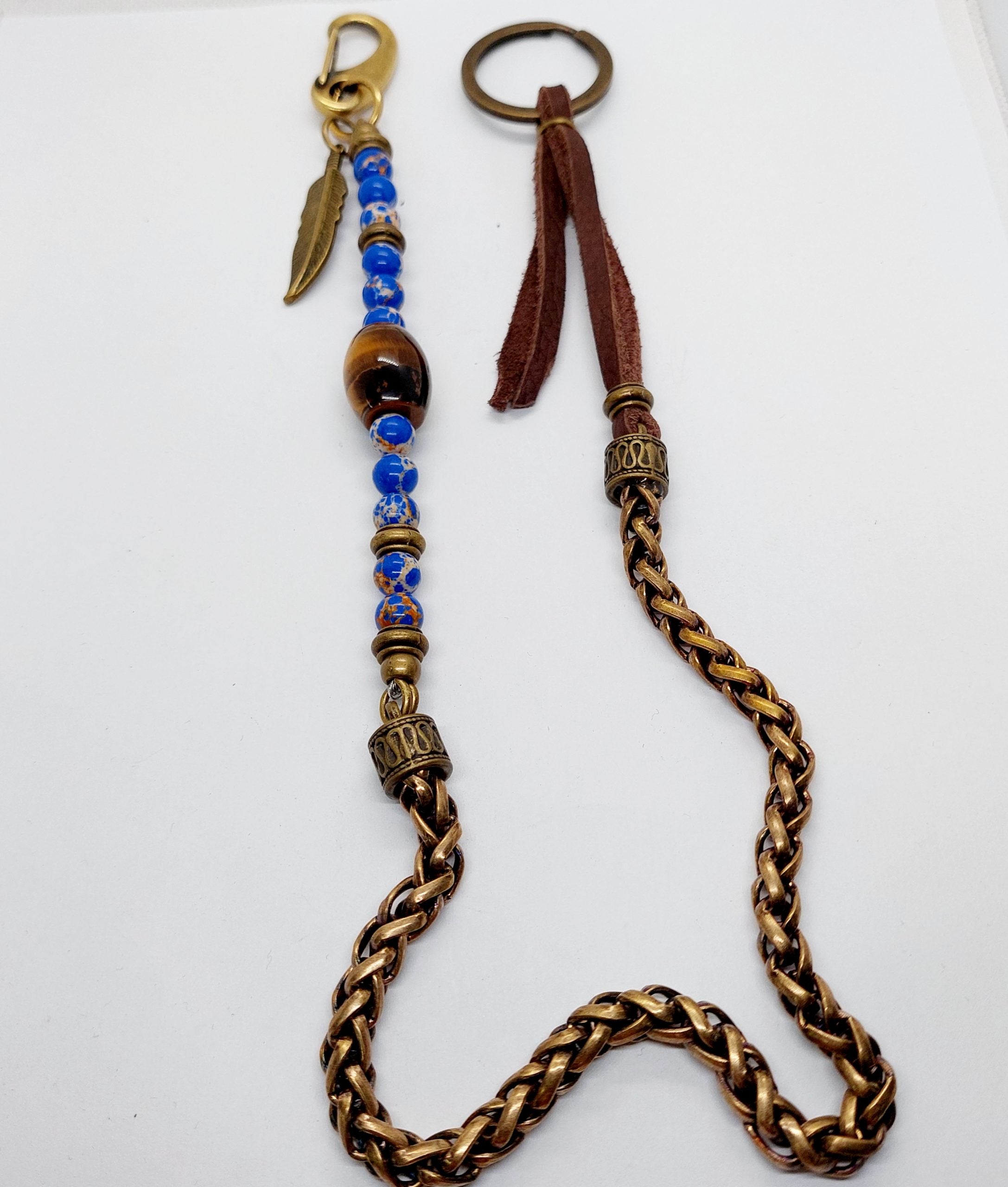 Chain wallet Blue Rusty