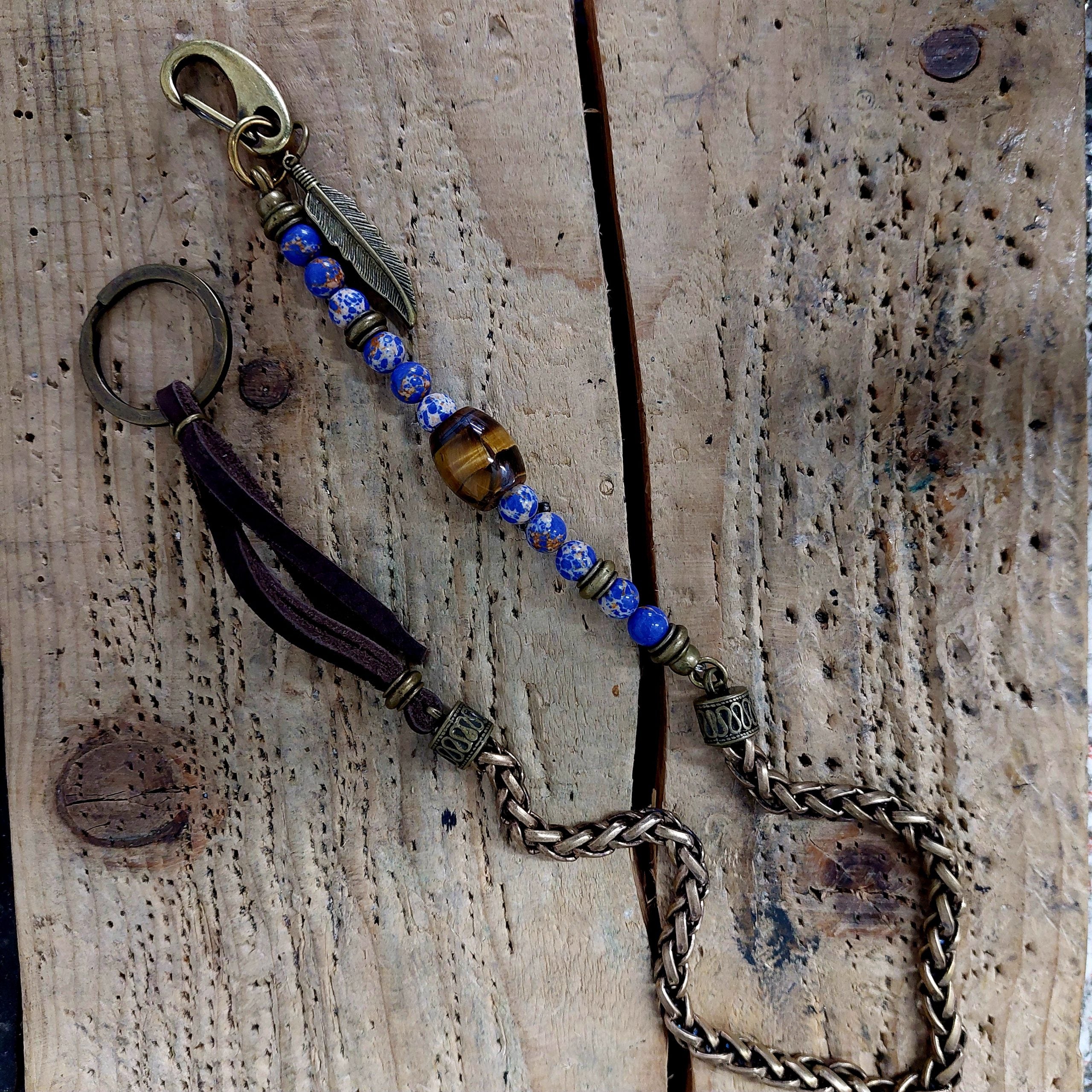 Chain wallet Blue Rusty