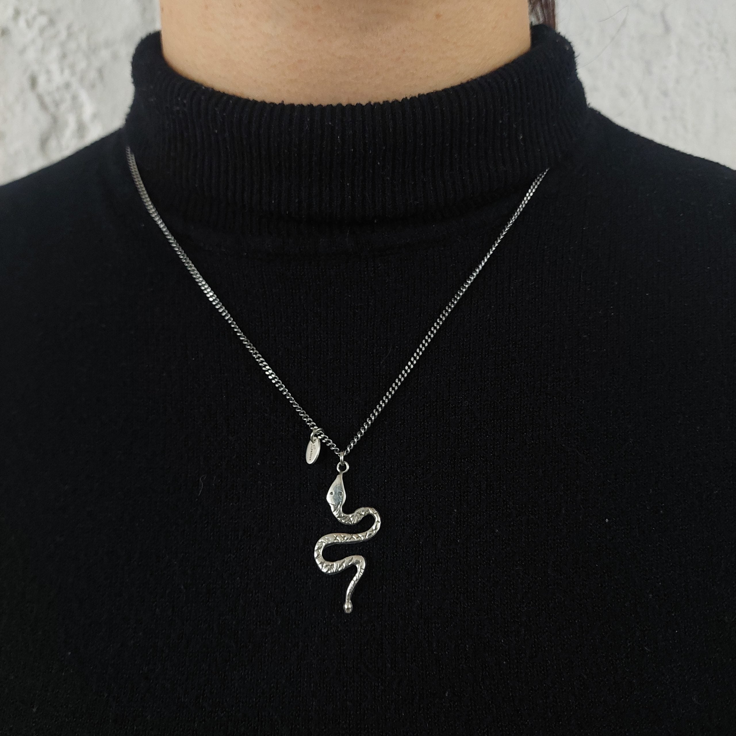 Necklace Salitre Snake Silver