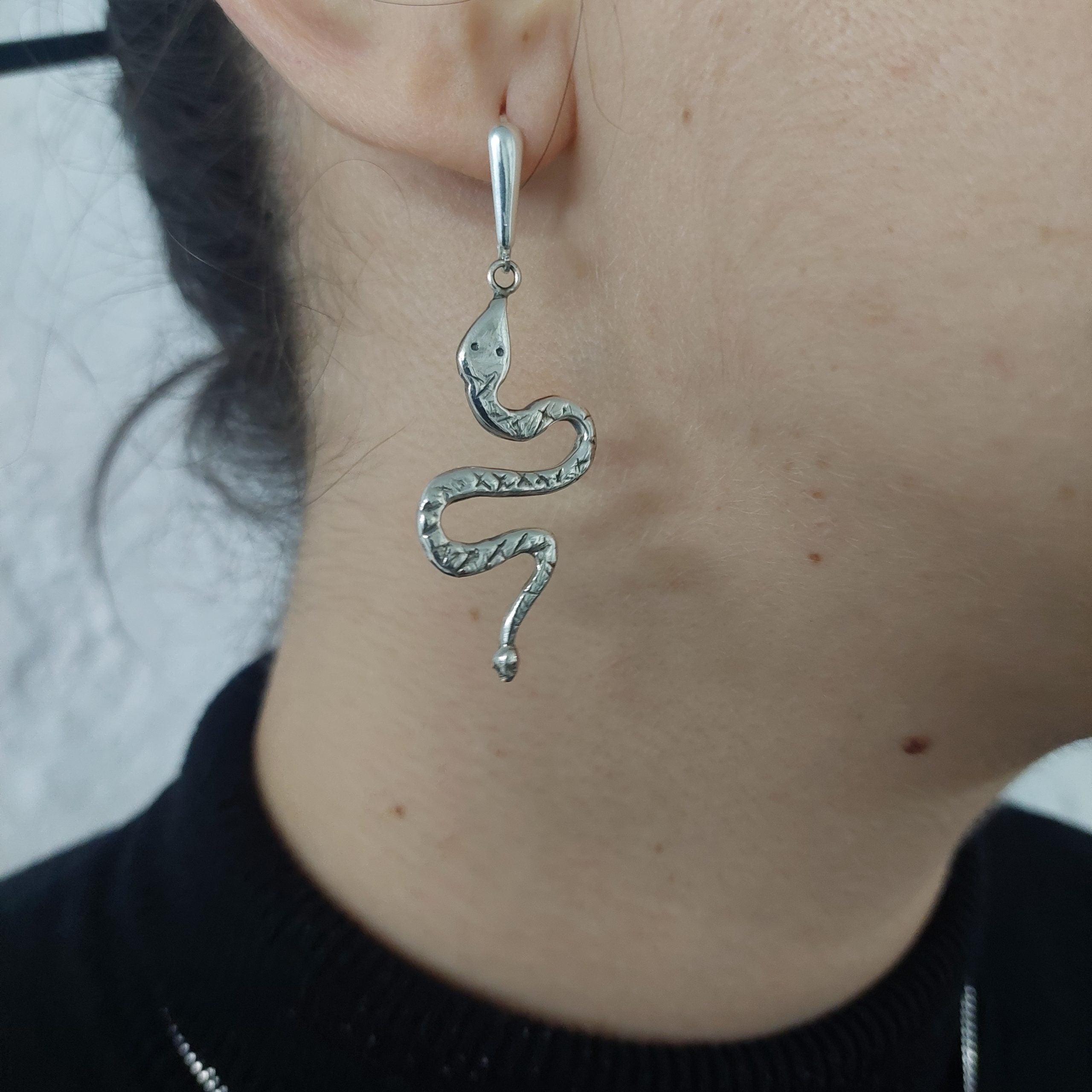 Earrings Salitre brass