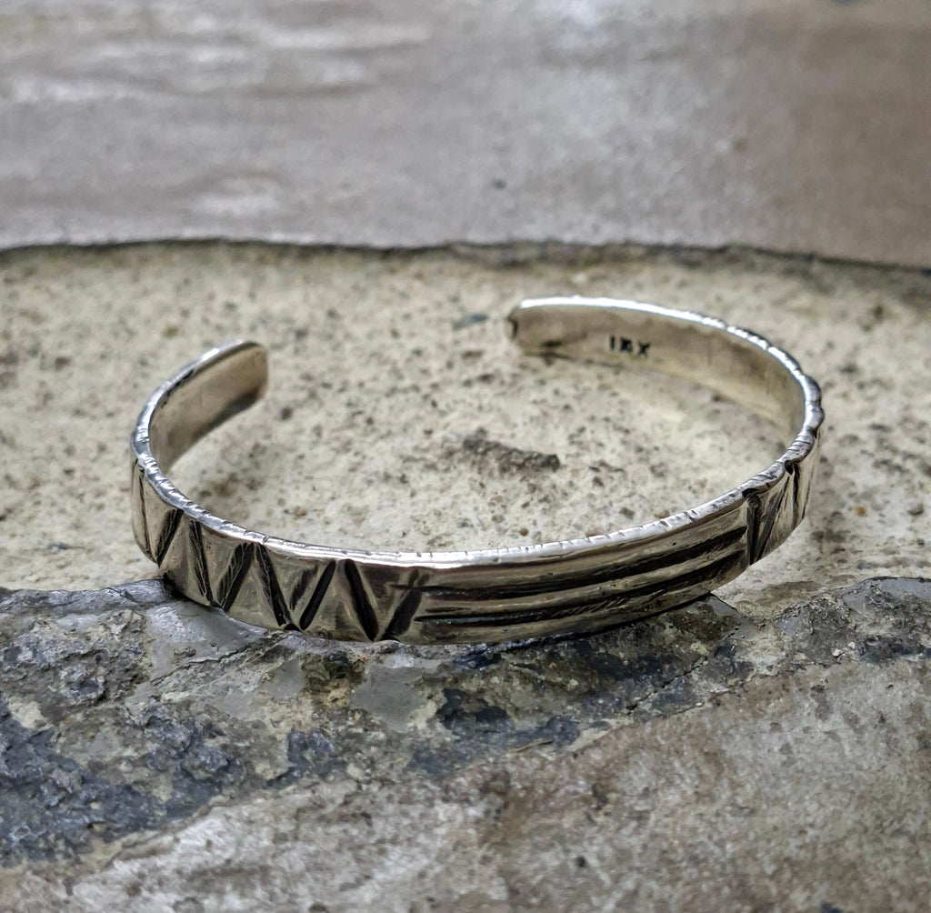 Cuff silver "Mountain"