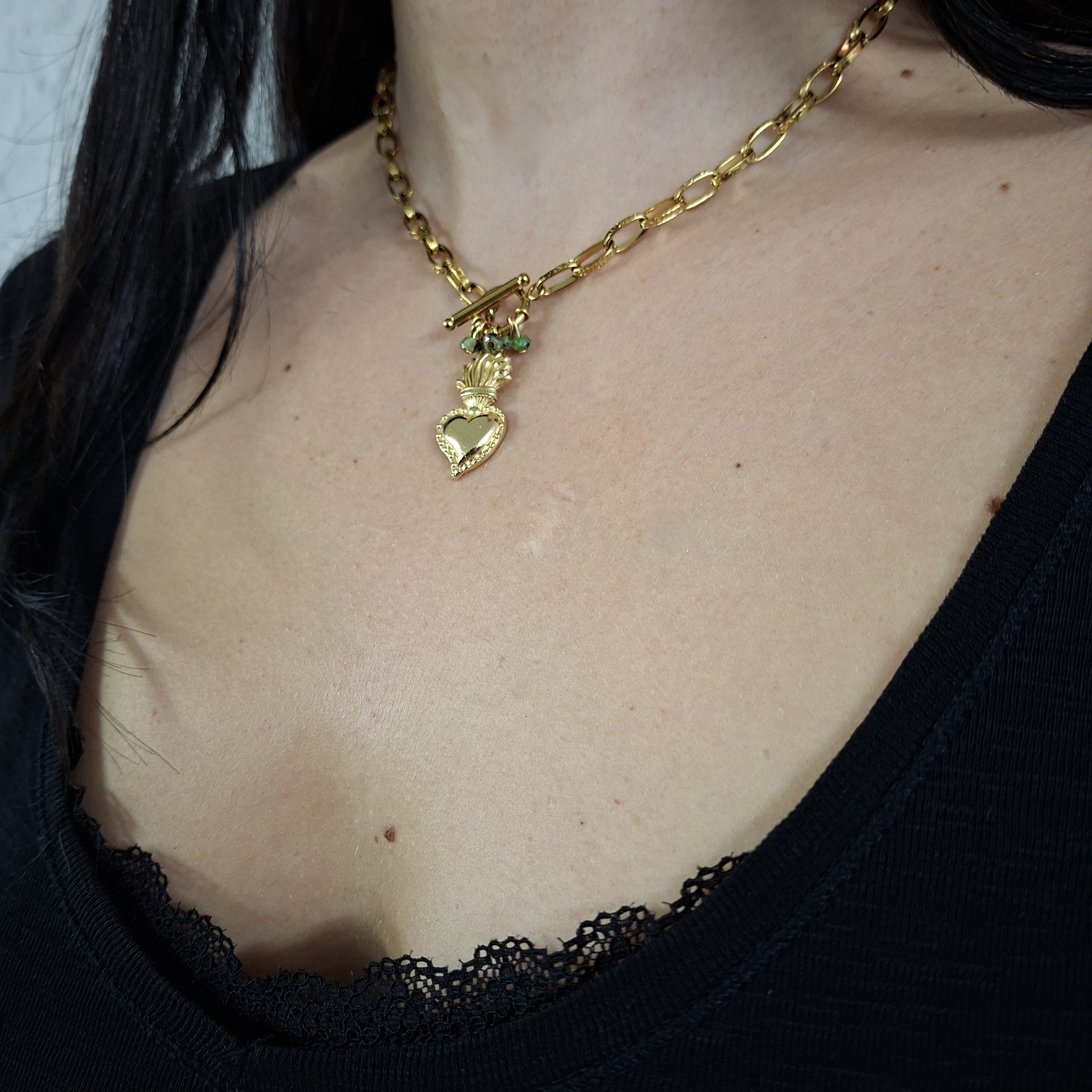 Necklace Sacred Heart Gold