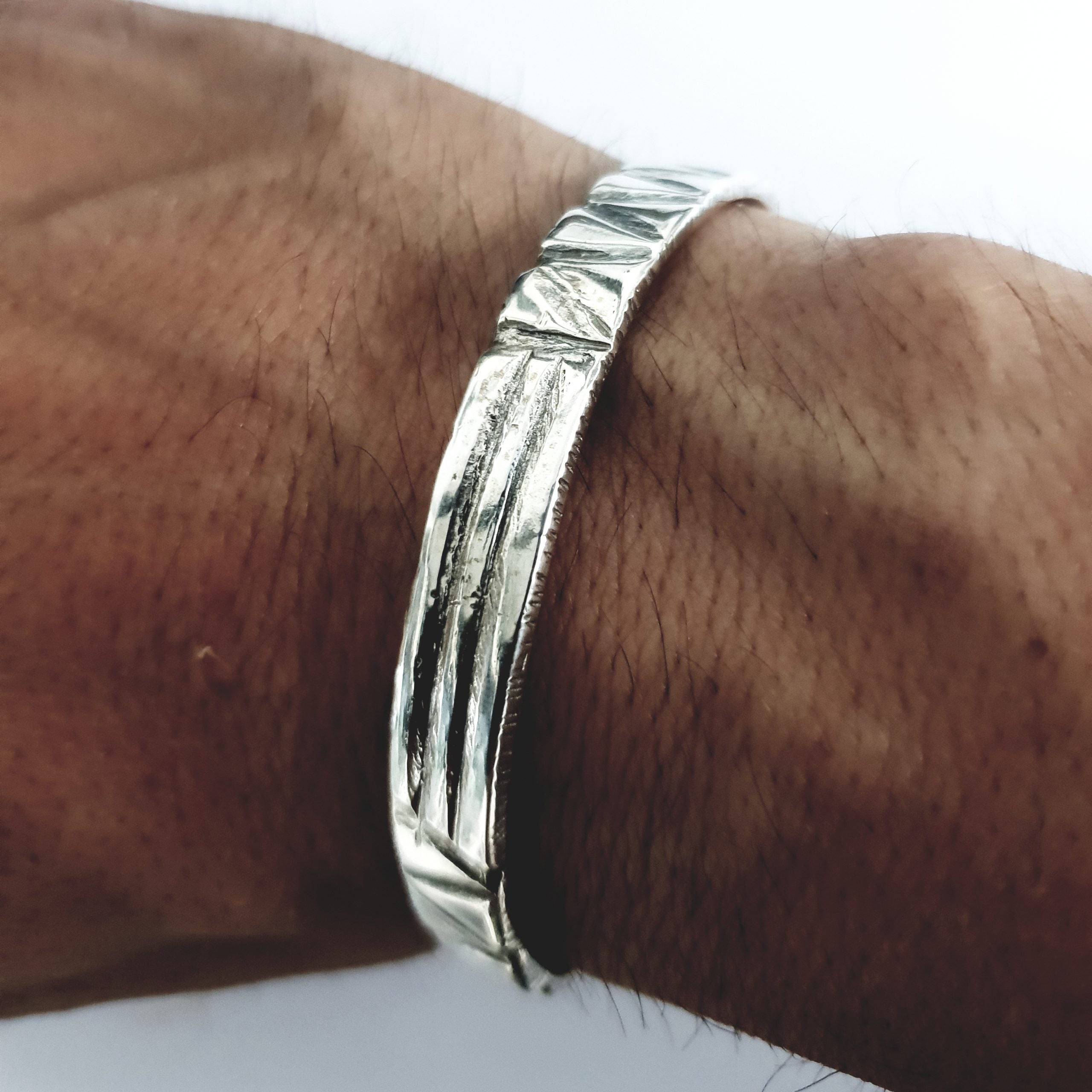 Cuff silver "Mountain"