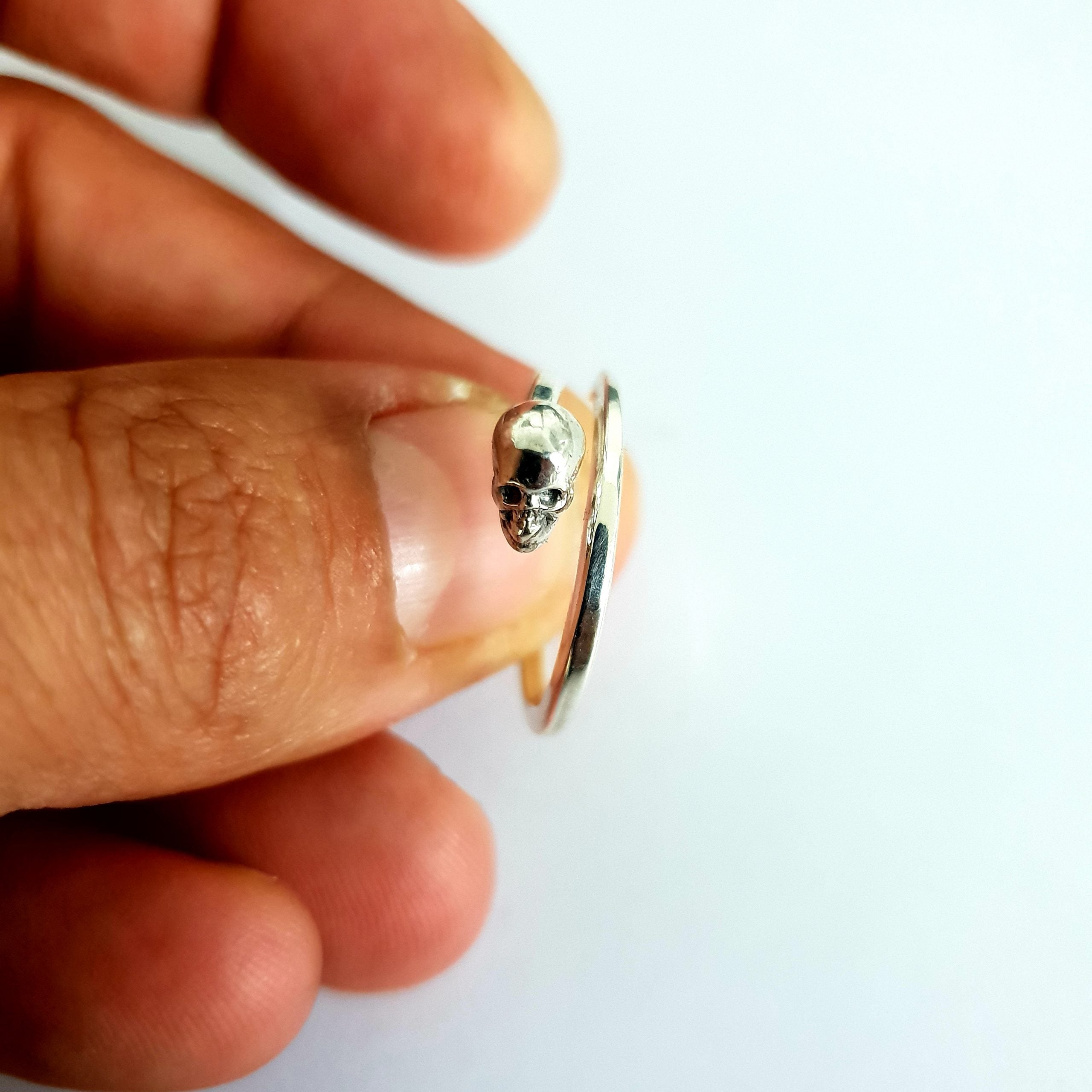 Ring silver "SnakeSkull"