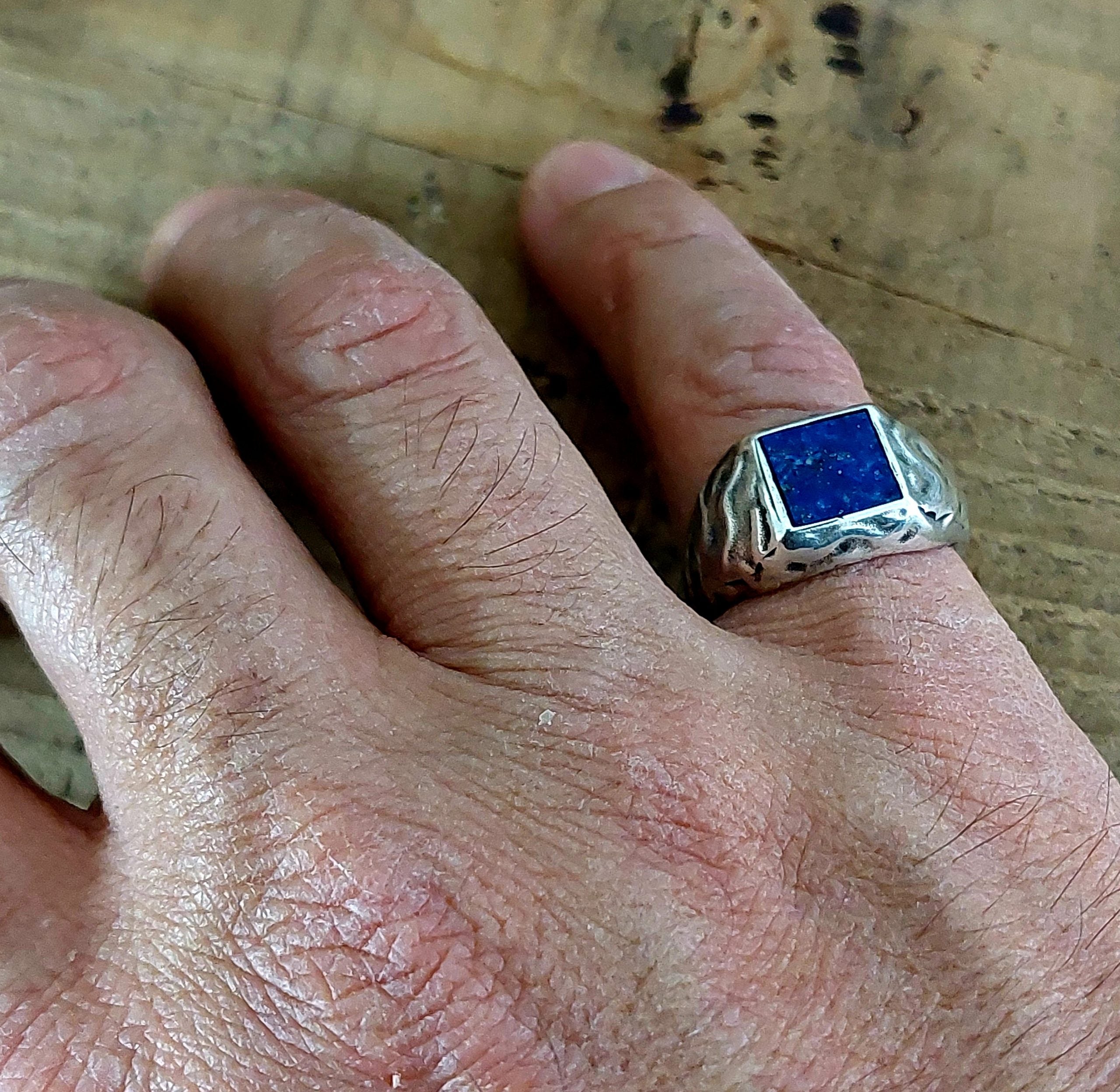 Ring sello Lapislázuli