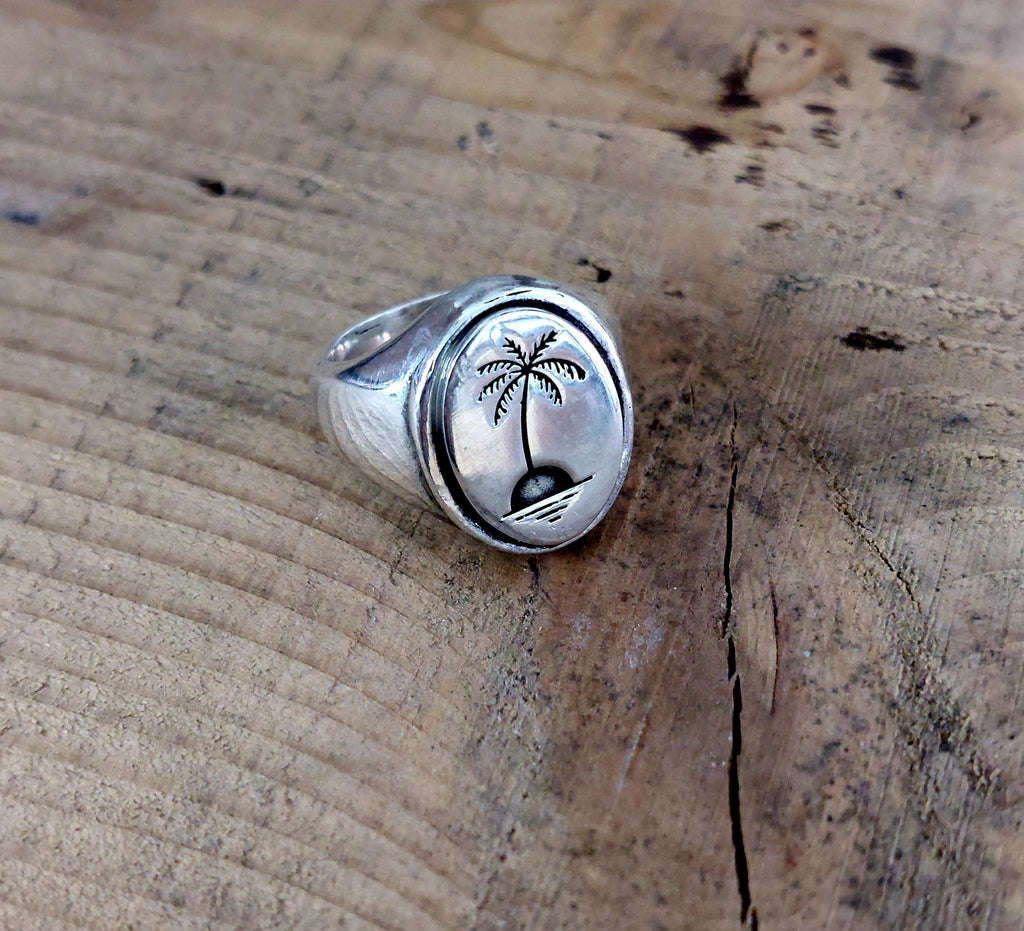 Ring Palm Silver