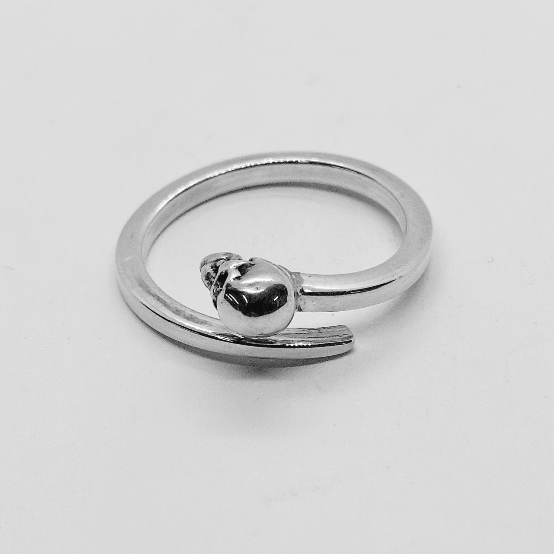 Ring silver "SnakeSkull"
