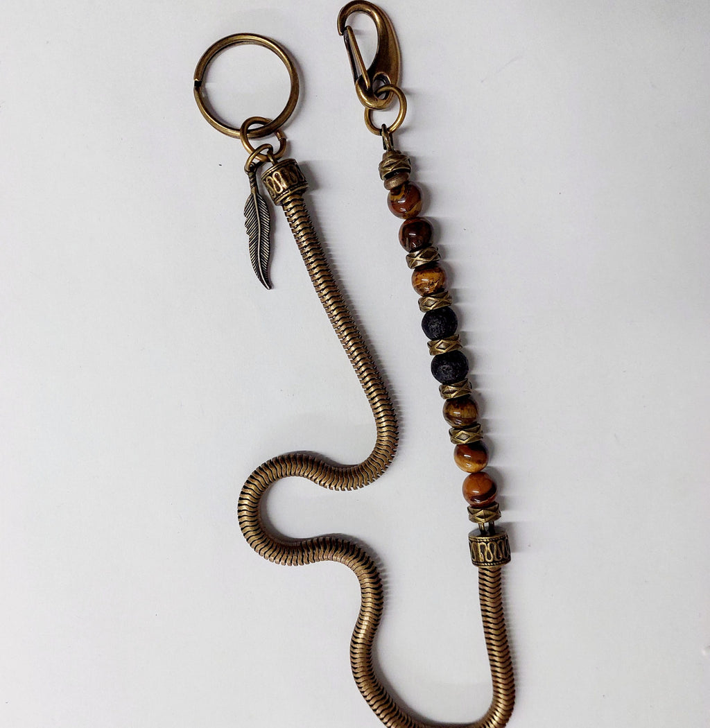 Chain wallet Indian Tiger