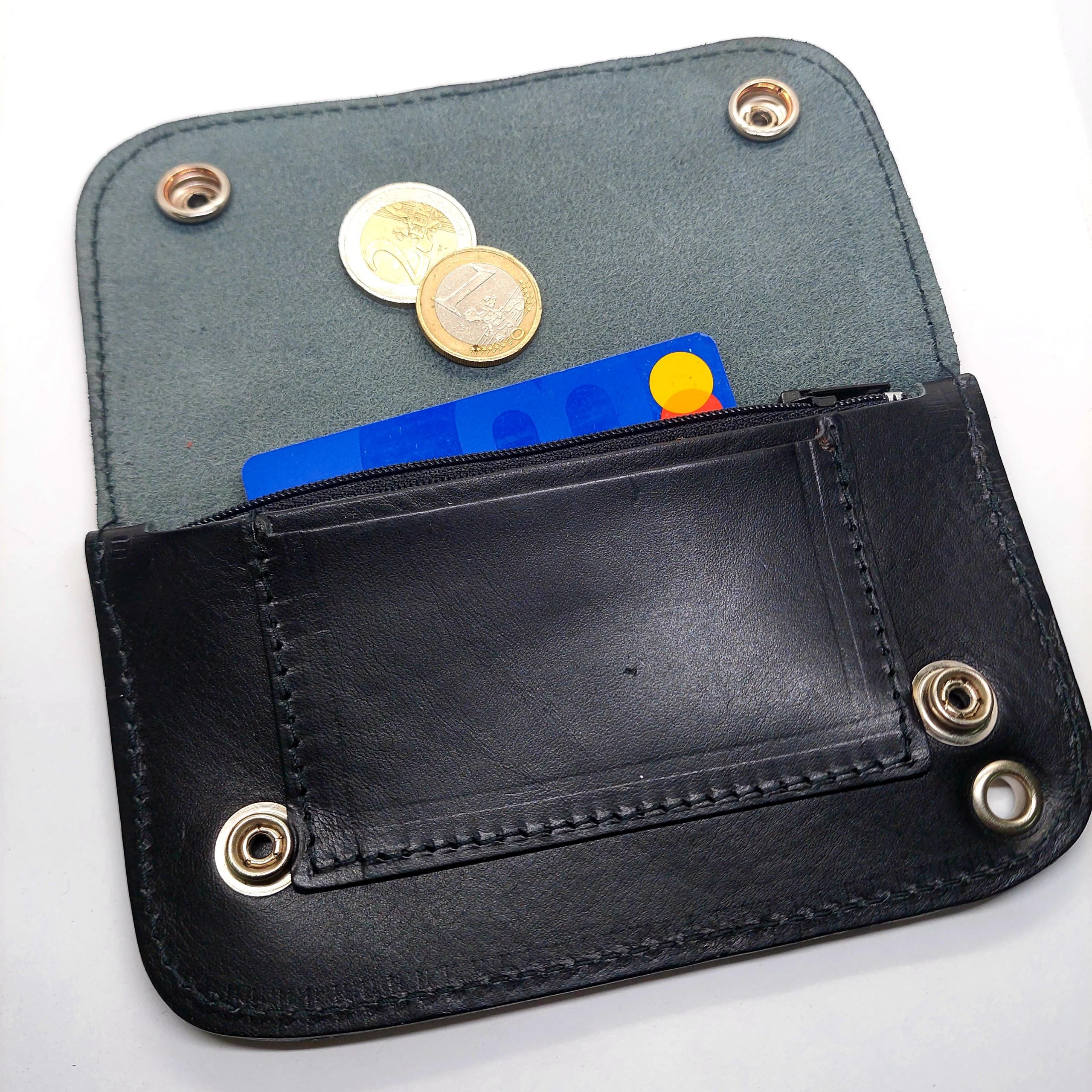 Cartera Biker Black