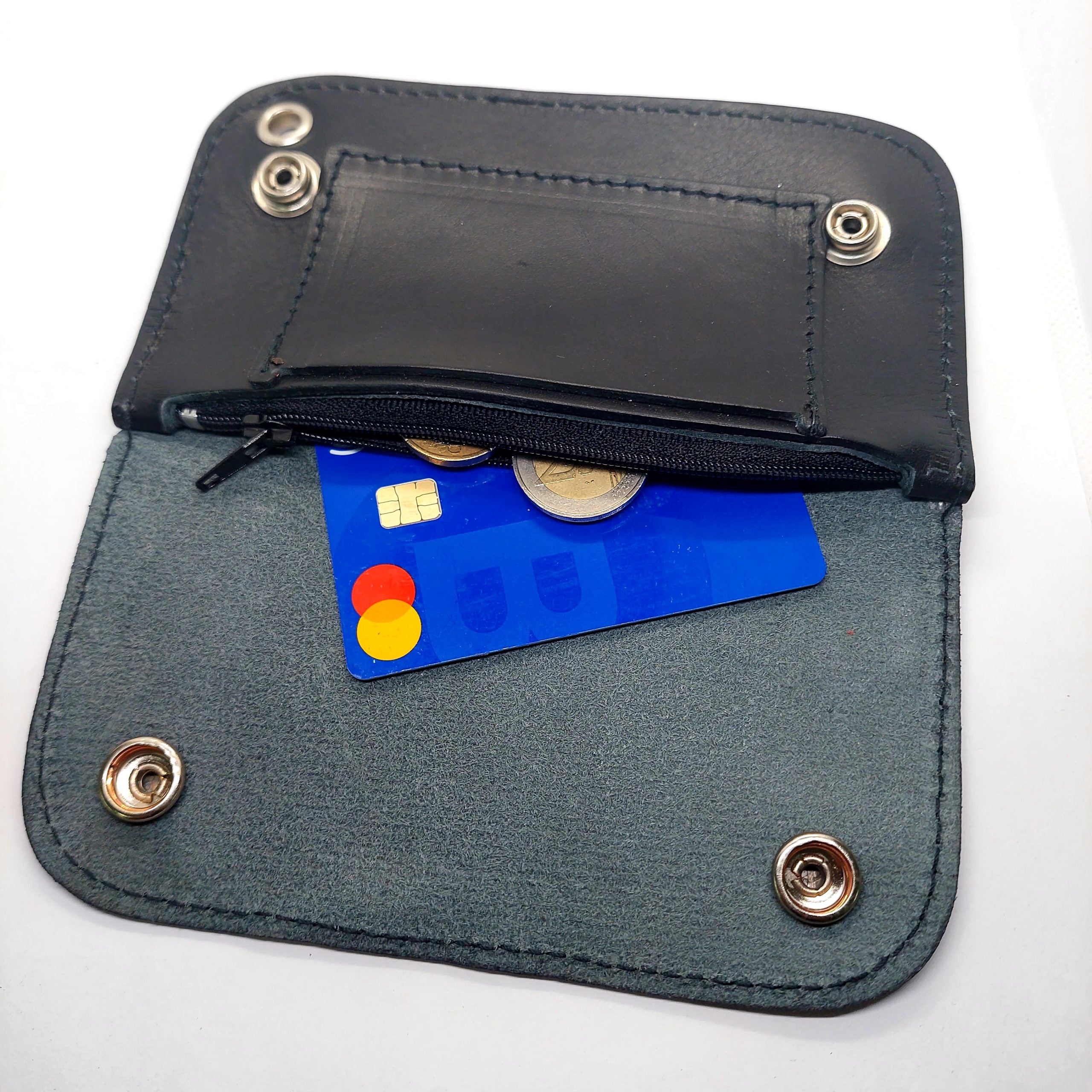 Cartera Biker Black