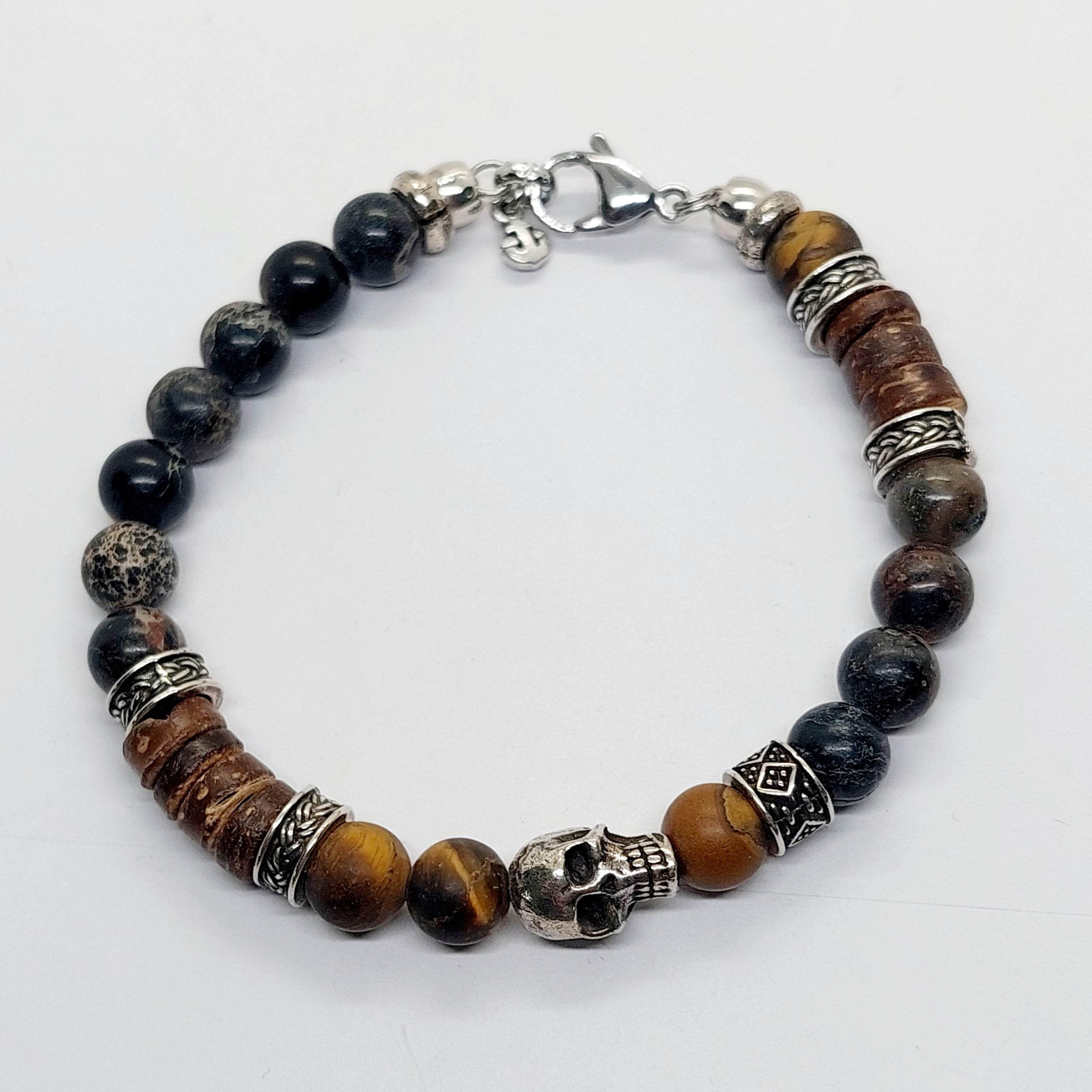 Armband Totenkopf Matte