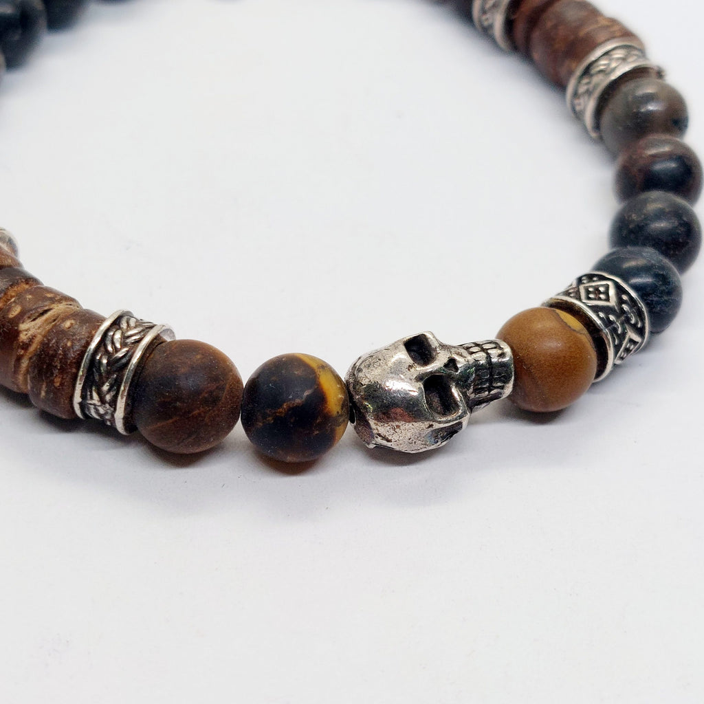 Armband Totenkopf Matte