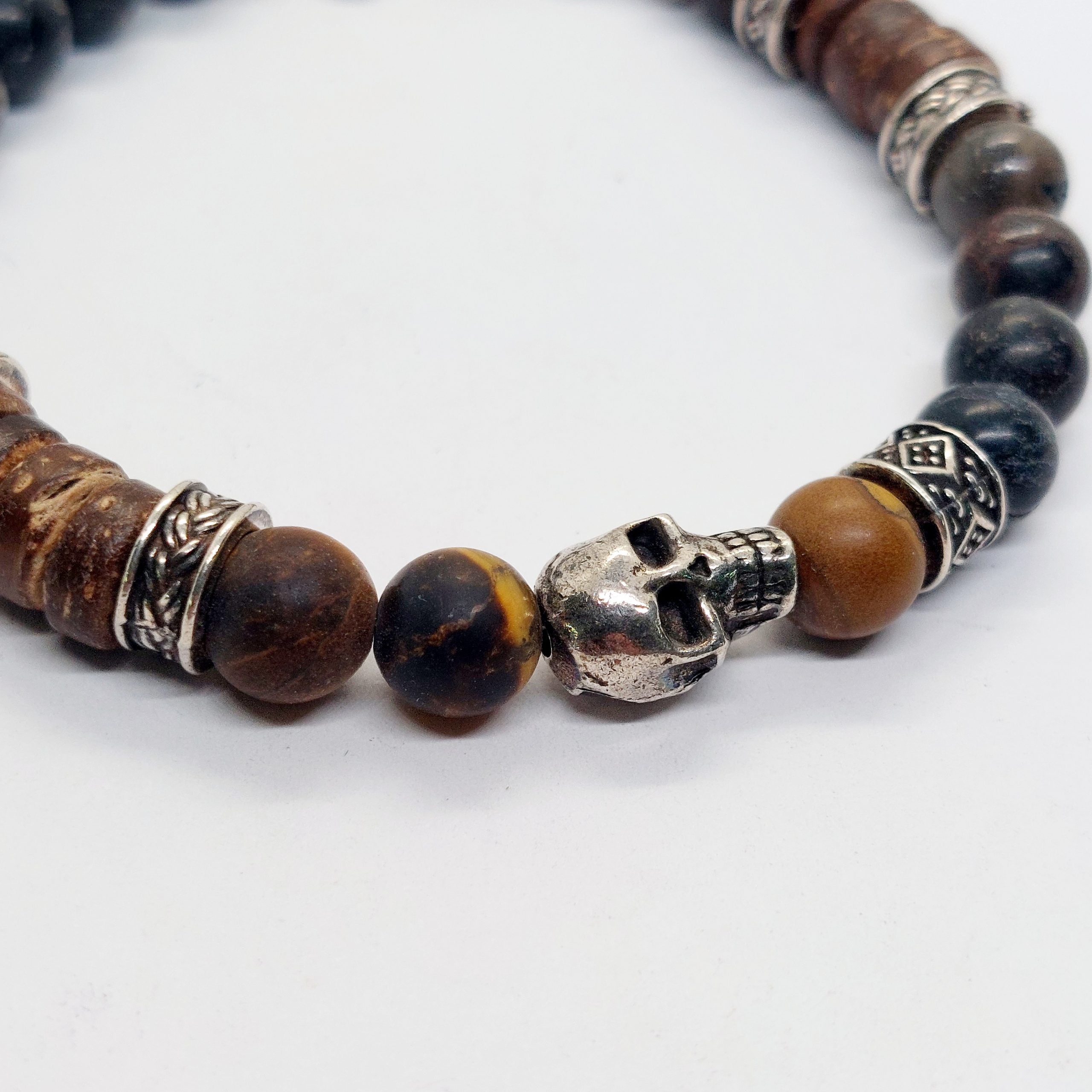 Armband Totenkopf Matte