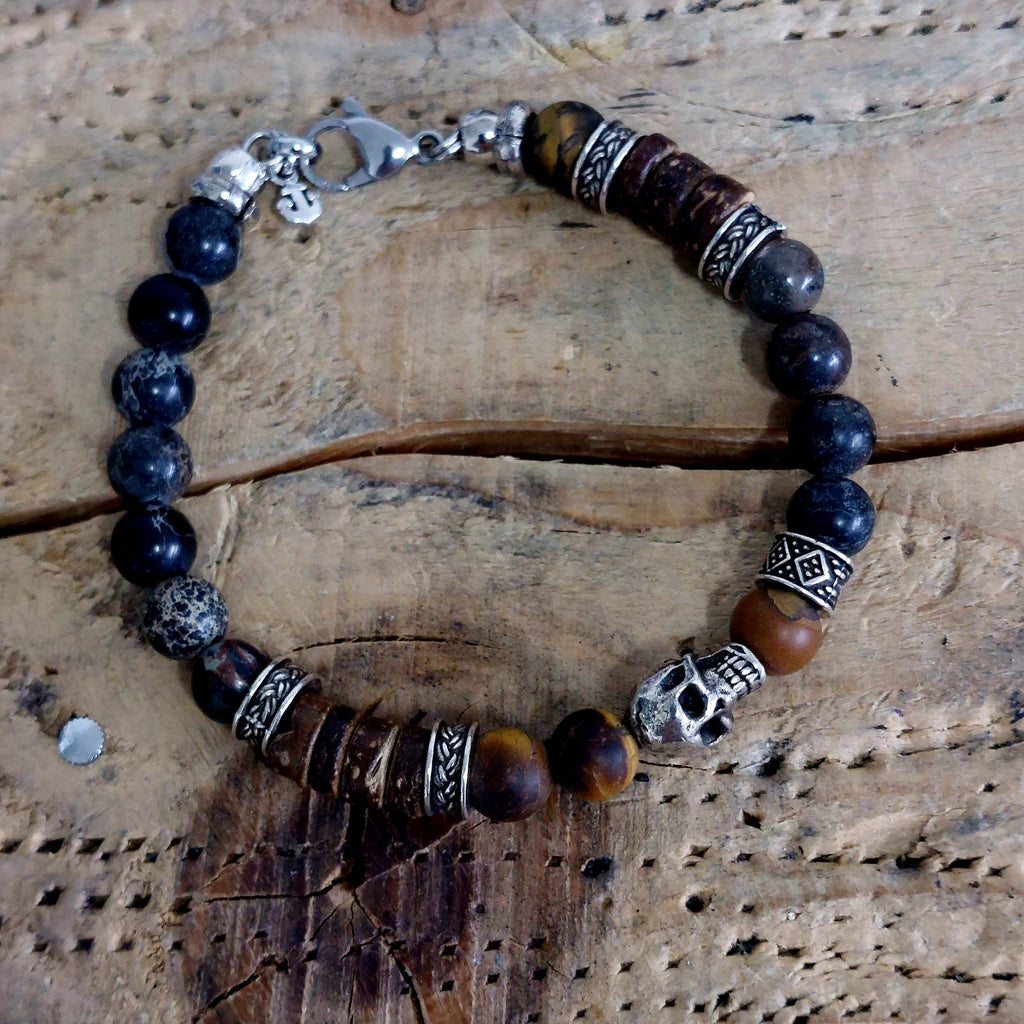 Armband Totenkopf Matte