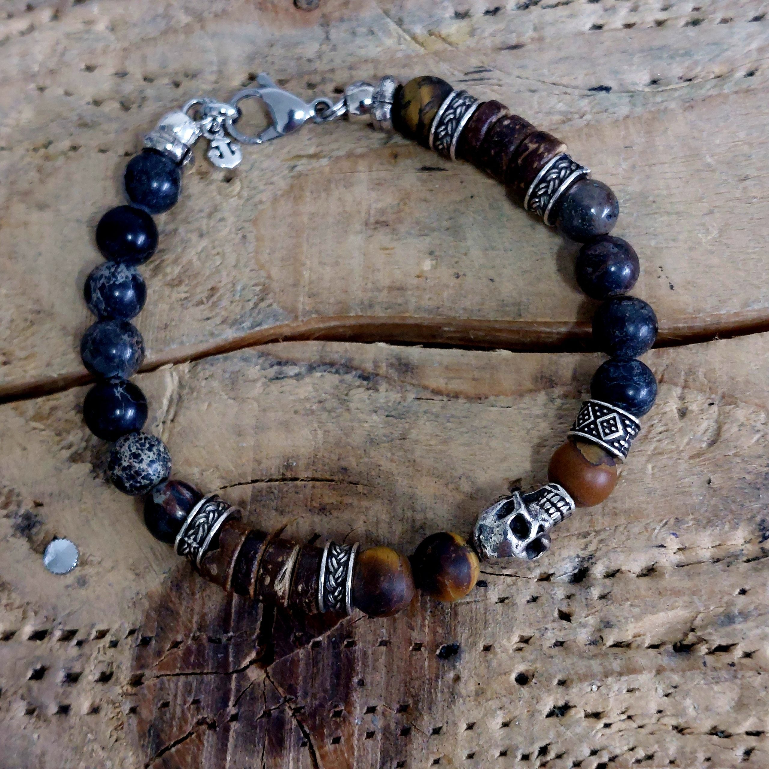 Armband Totenkopf Matte