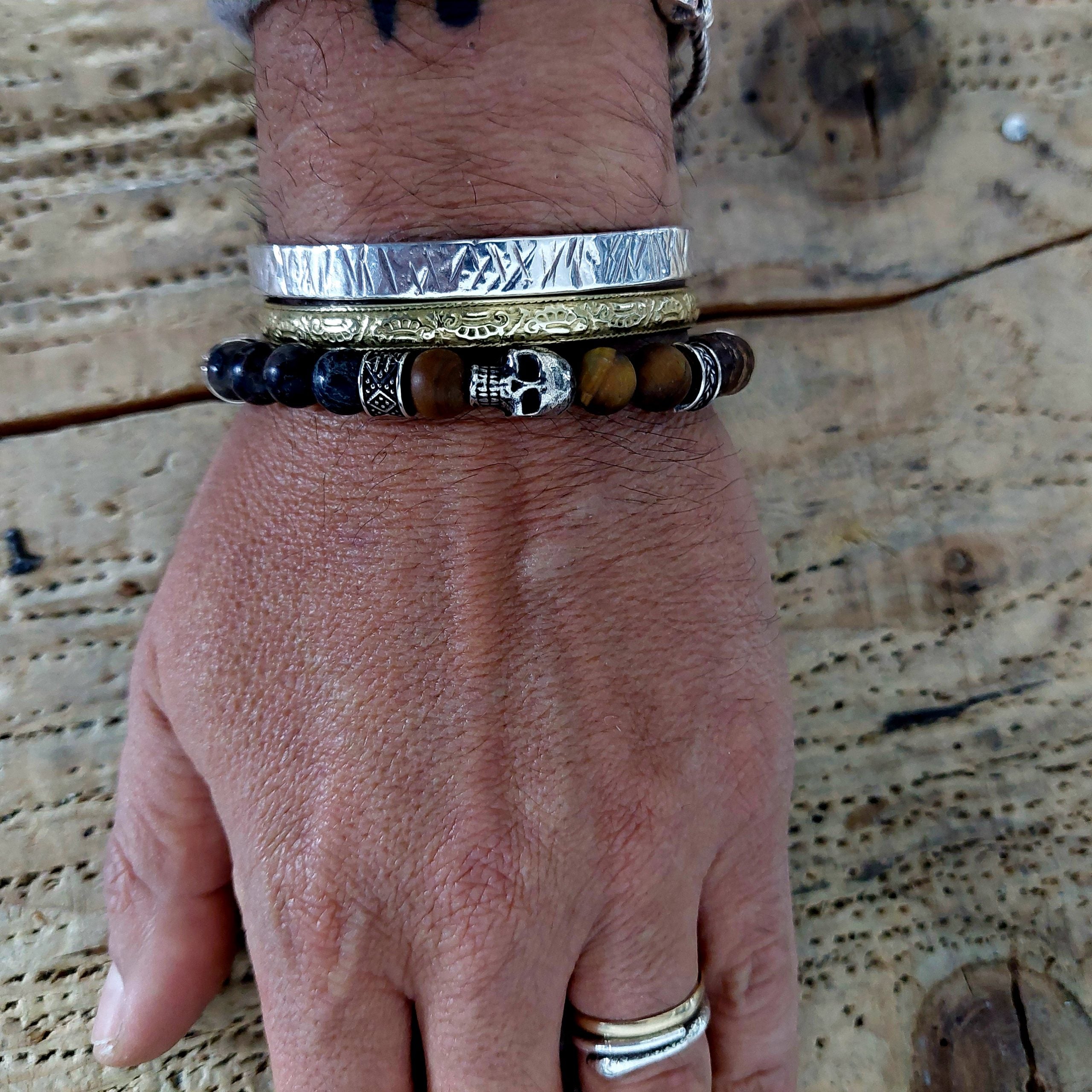 Armband Totenkopf Matte