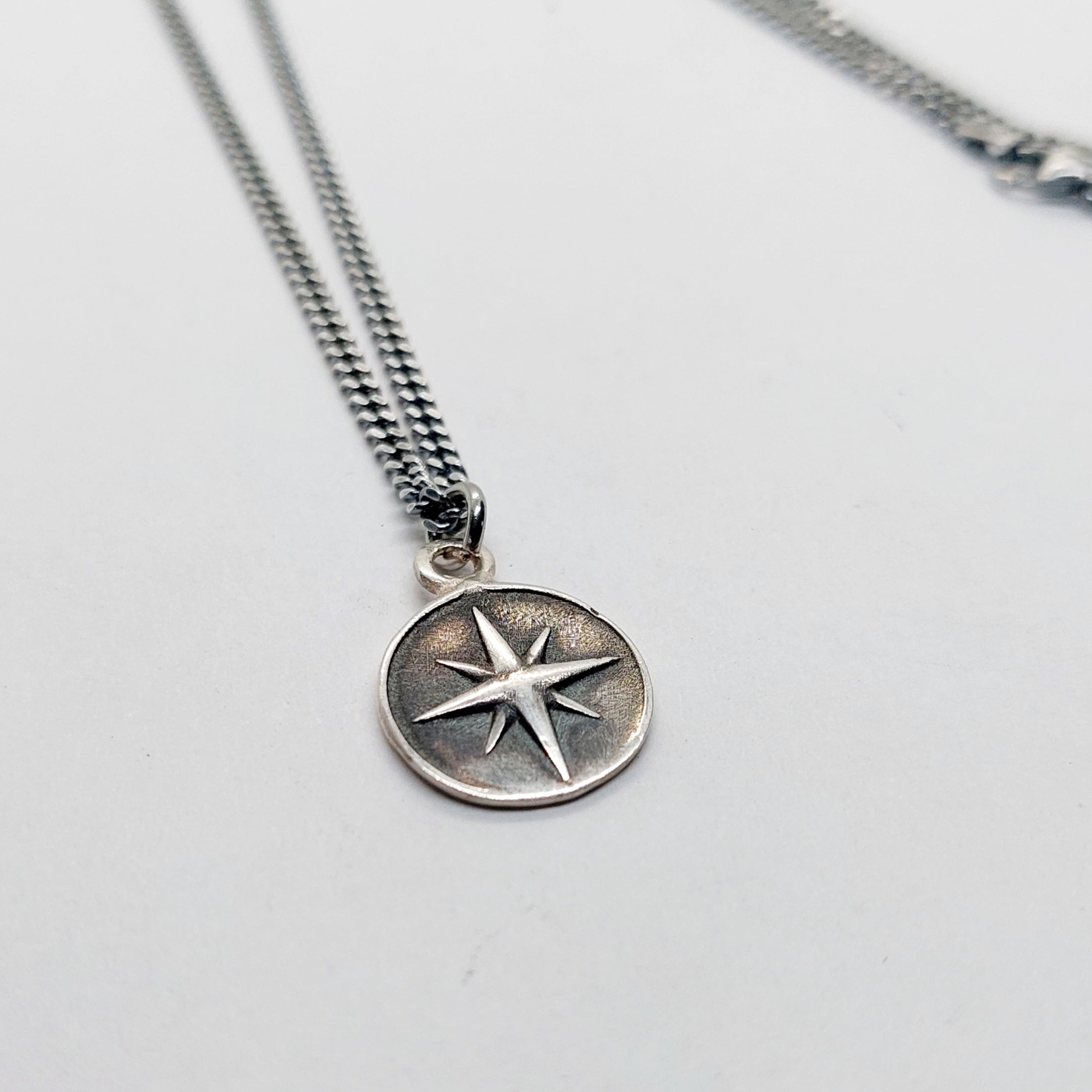Pendant Brújula Silver