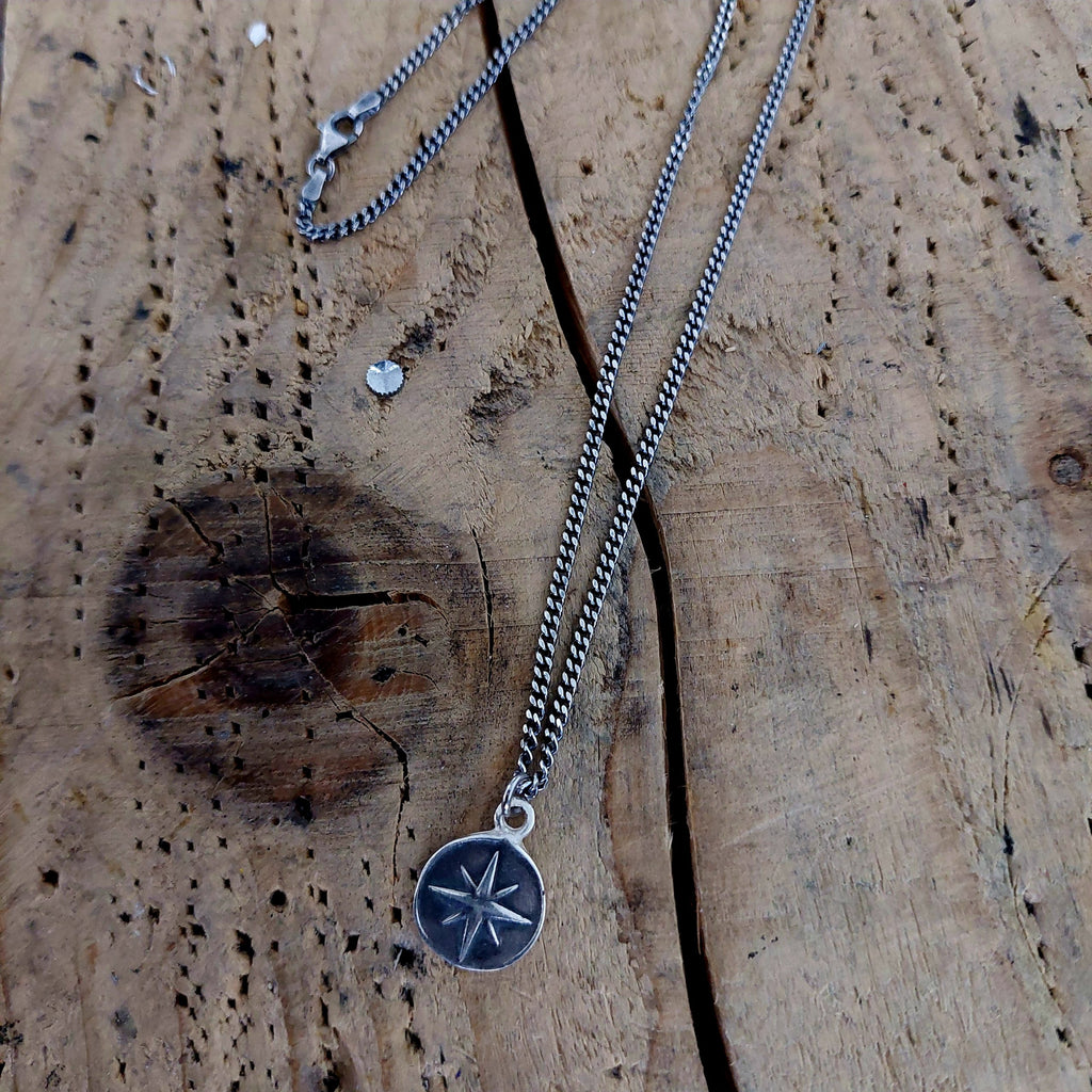 Pendant Brújula Silver
