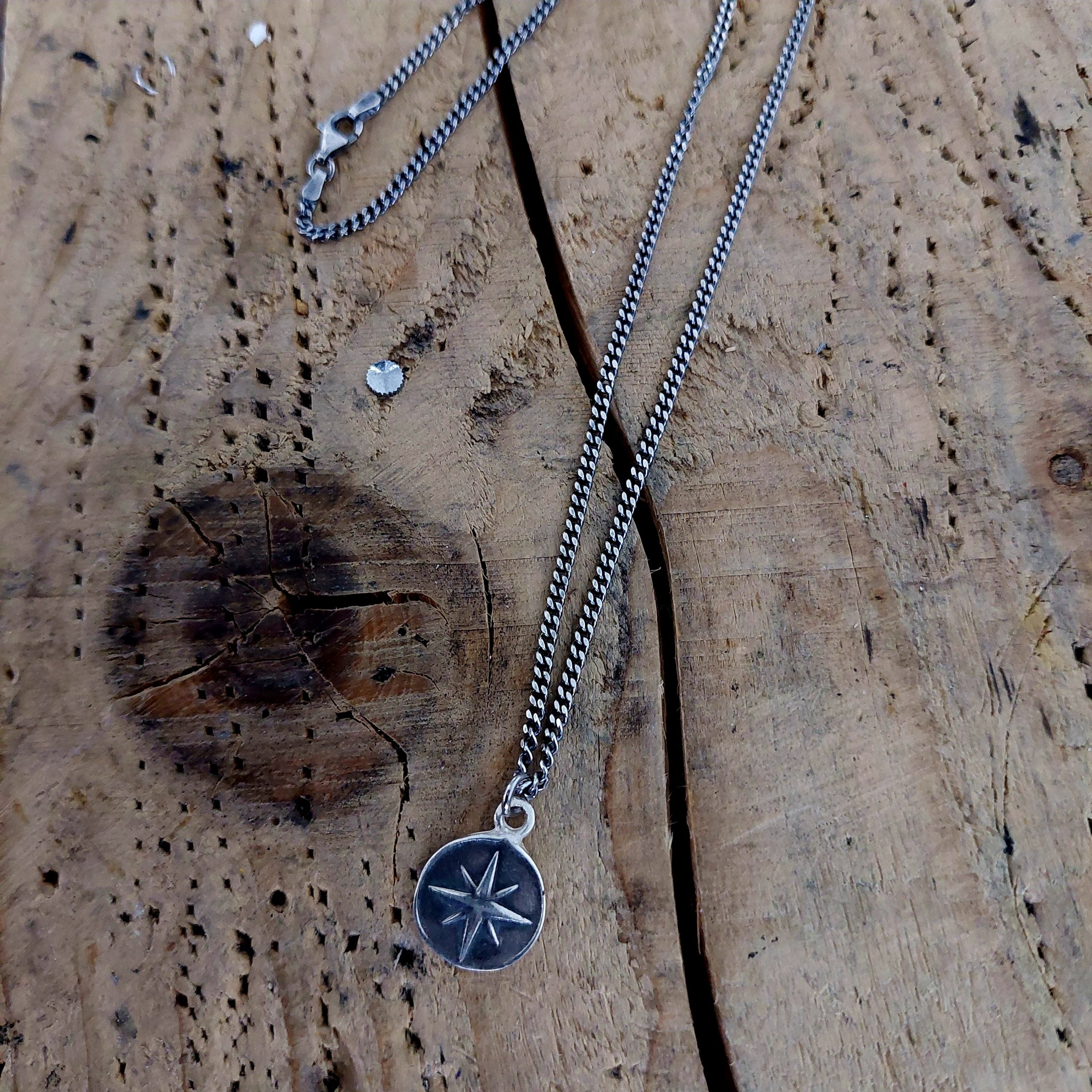 Pendant Brújula Silver