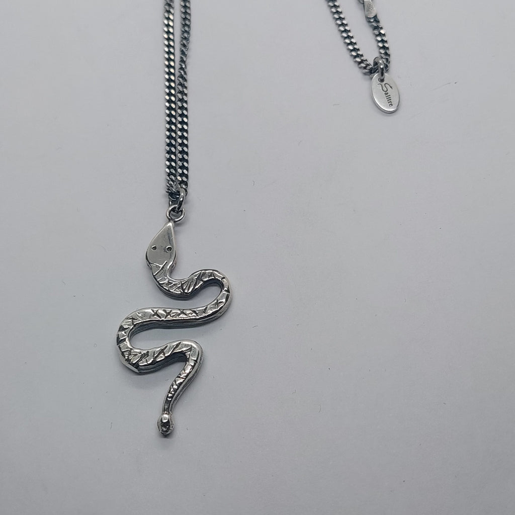 Halskette Salitre Schlange Silber