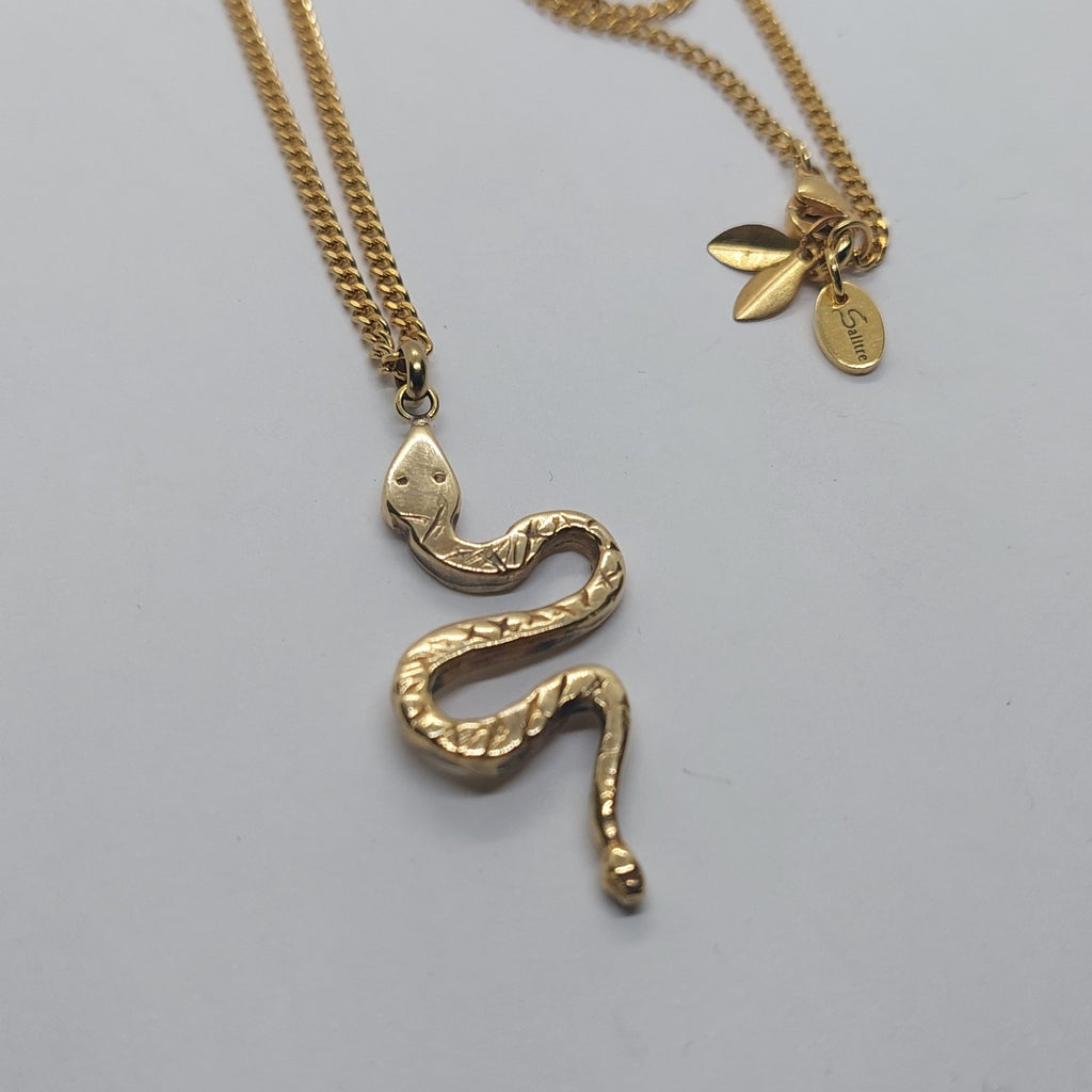 Necklace Salitre brass