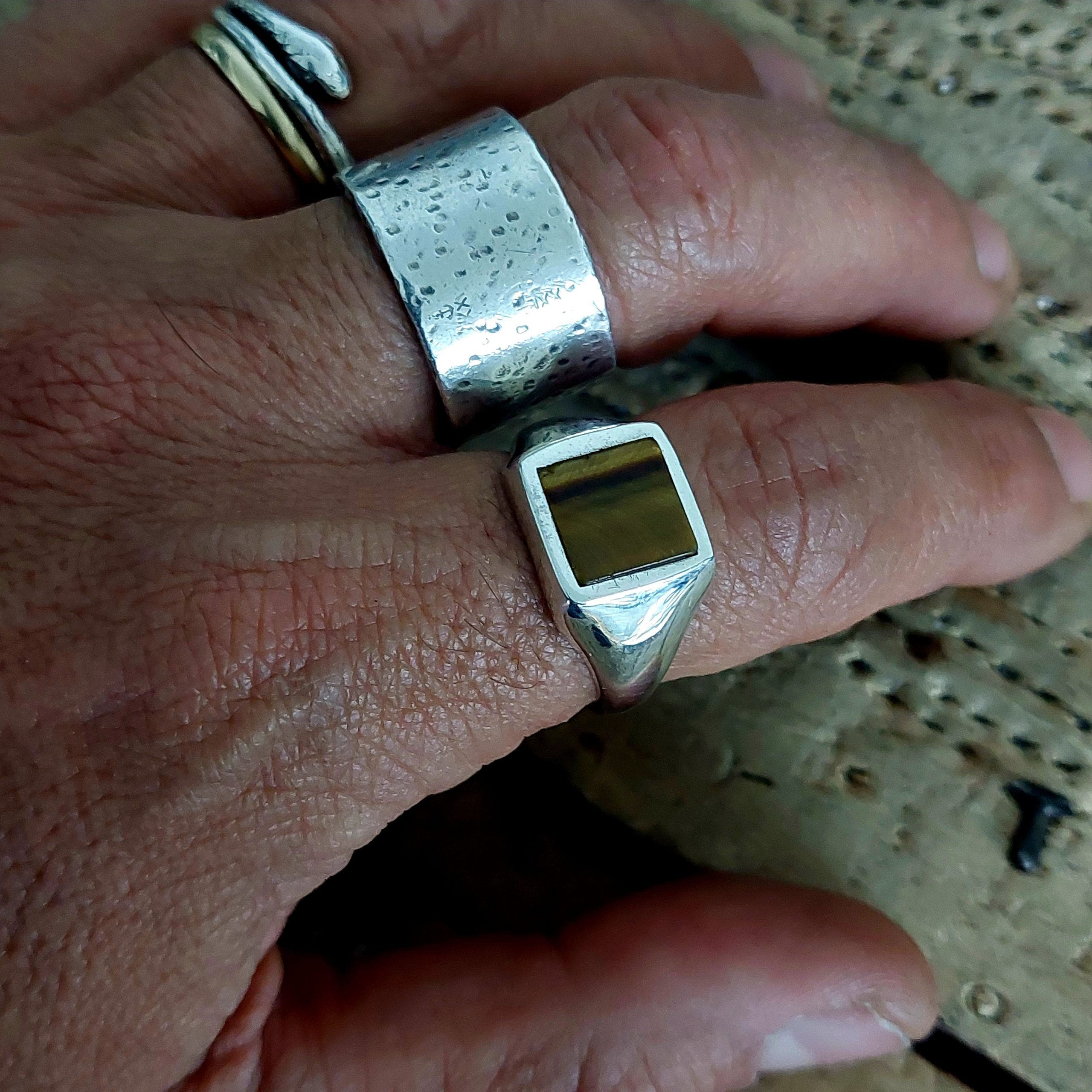 Ring Sello Wind ojo de tigre