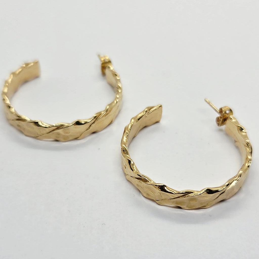 Earrings Hammer gold