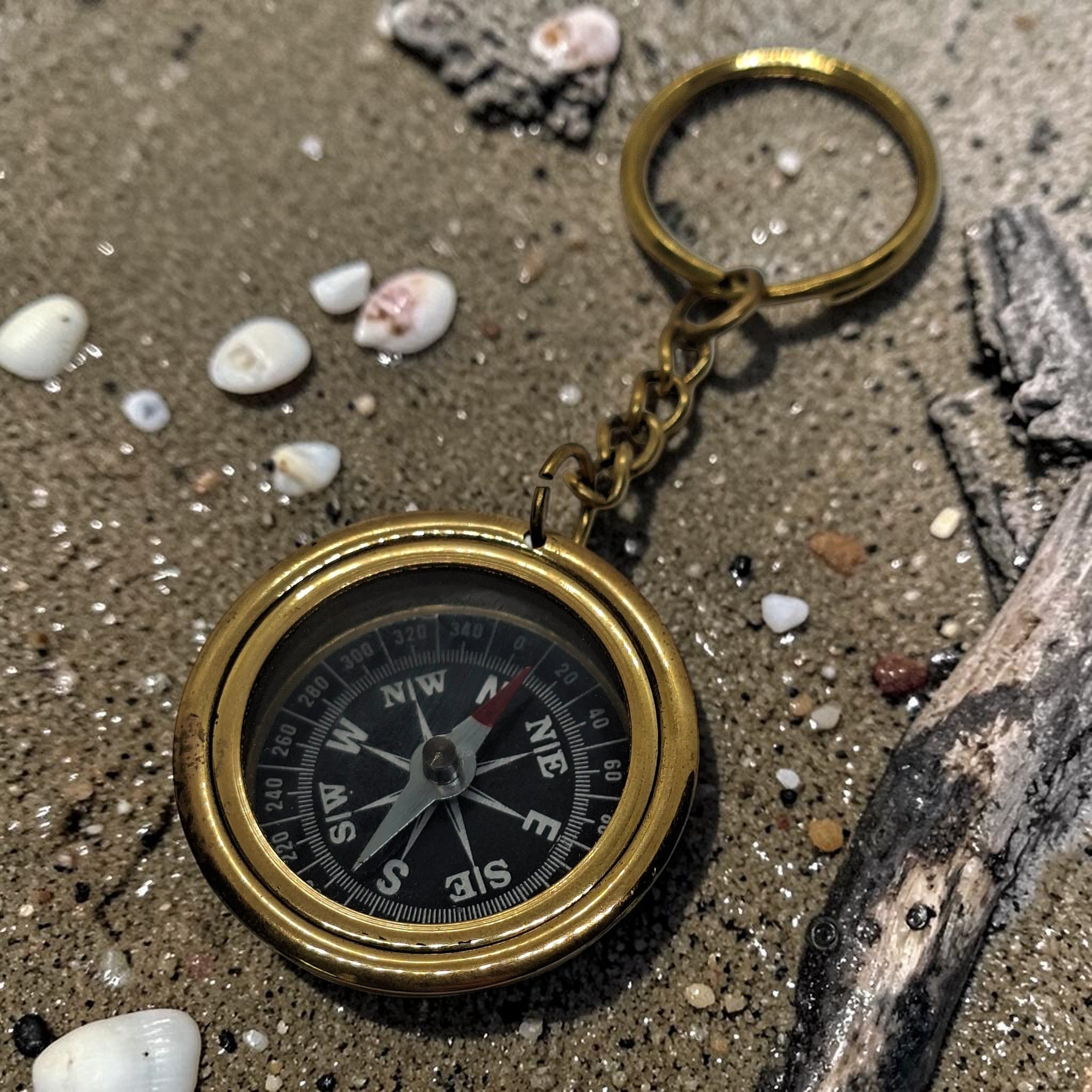 Compass keychain
