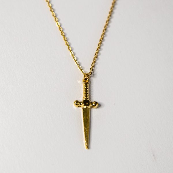 Gold Dagger Pendant