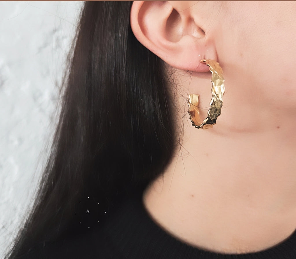 Earrings Hammer gold
